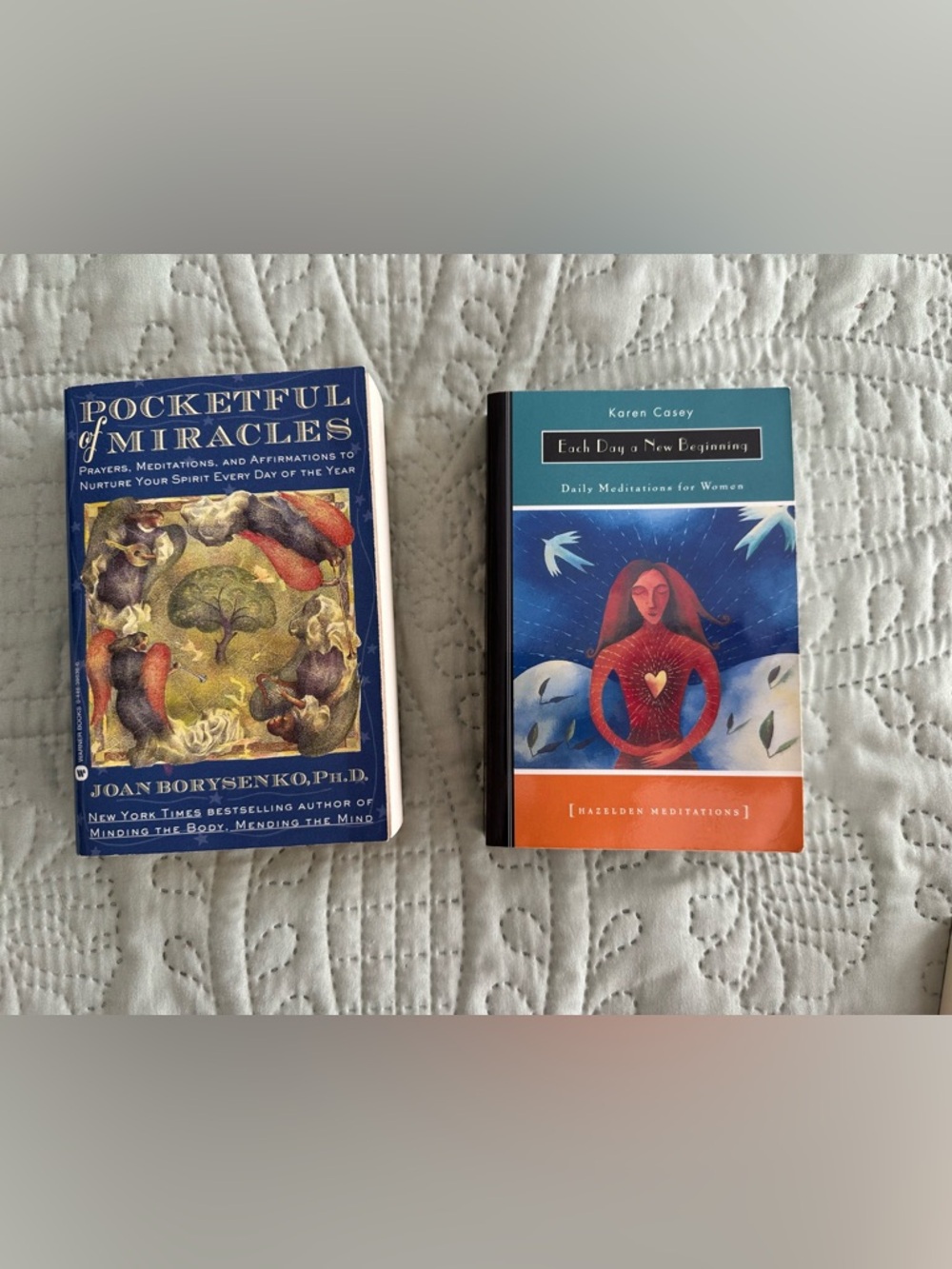 Pocketful of Miracles & Each Day a New Beginning Daily Meditation Set of 2 Books